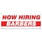 Signmission Now Hiring Barbers Banner Apply Inside Accepting Application Single Sided B-30200 - alternate 1